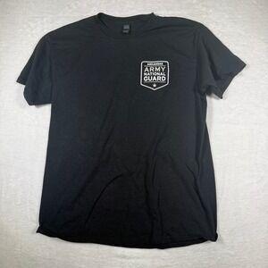 Arkansas Army National Guard Black Graphic T Shirt Size Large